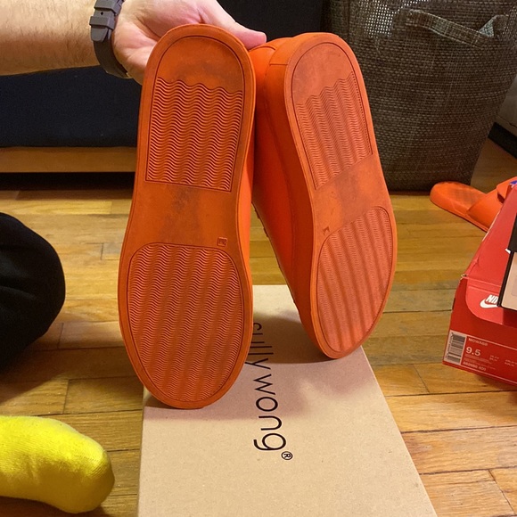 Orange Sully Wong sneaker. Size 10 - Picture 2 of 4
